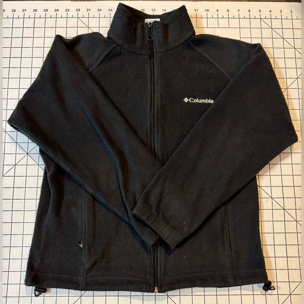 Columbia Women Small Dark Grey Fleece Jacket
